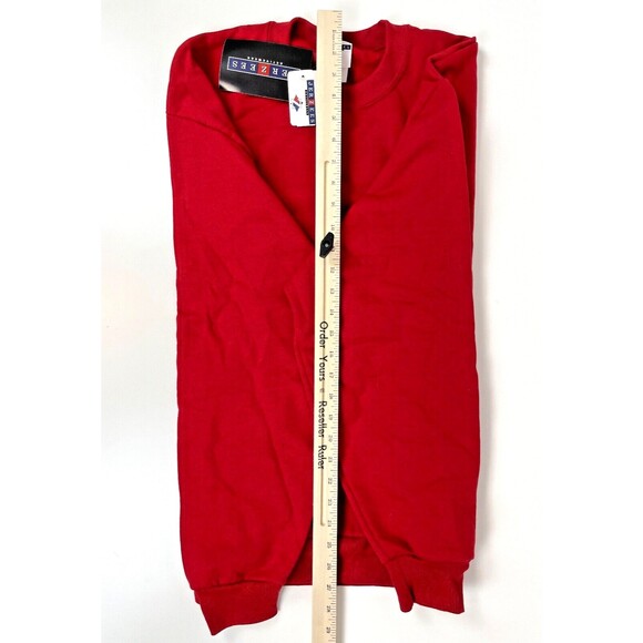 NWT Vintage 90s Jerzees NuBlend Made in Mexico Blank Sweatshirt Red Men's L (B1) - Picture 6 of 6
